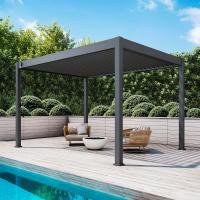 Пергола Aquaviva Модерн отдельностоящая (ручное управление ламелями) 6X3м RAL 7015 (Антрацит)