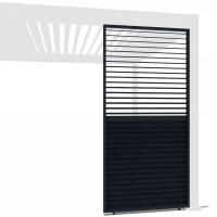 Боковая панель (горизонтальные планки с вращением), 1.2м (Антрацит)