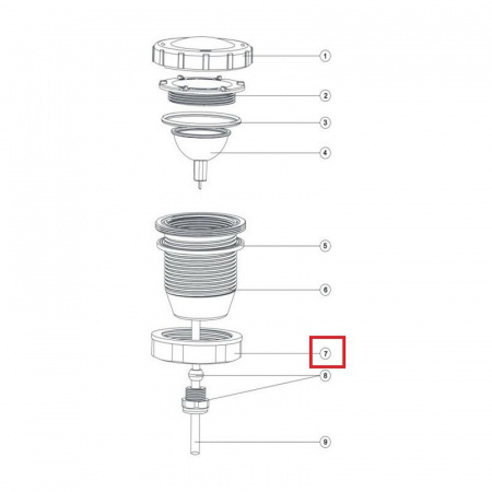 Гайка зажимная Aquaviva для UL/Led-P50