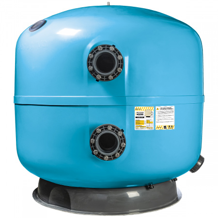 Фильтр AquaViva MS2000 (157 м³/ч, 2000 мм, 5610 кг, 140 мм, 2,5Бар, 1 м засыпка) + люк д/выгрузки и смотровое стекло