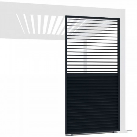 Боковая панель (горизонтальные планки с вращением), 1.2м (Антрацит)