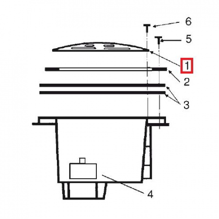 Решетка для донного слива Hayward ANTI-VORTEX
