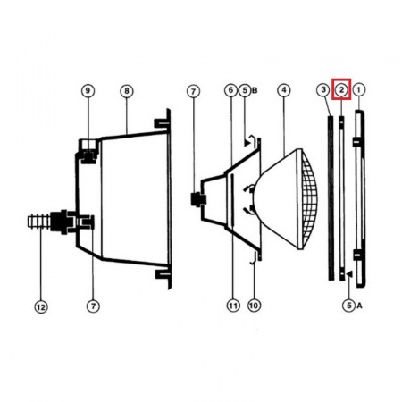 Фланец Hayward для прожектора Disegn Light 300Вт (PRX9513)
