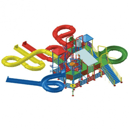 Комплекс водных горок Arihant WAPS 6А (25.0х24.0 м)