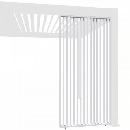 Фиксированная вертикальная боковая панель - 1.3м Белая