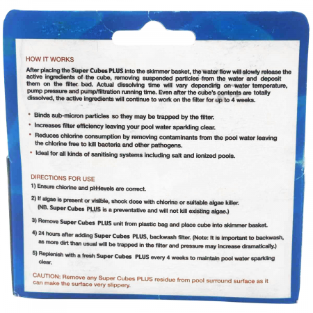 Флокулянт в гелевых блоках Melpool Super Cubes, 2x170г