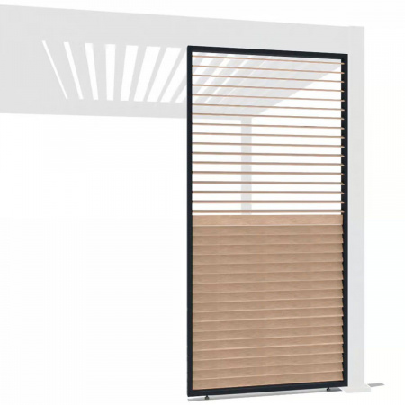 Боковая панель (горизонтальные планки с вращением),  1.3м (Под дерево)