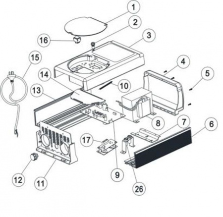 Корпус ячейки хлоратора SSC