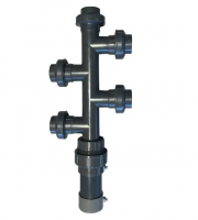 Автоматический клапан (пневмо) трехточечный для системы водоподготовки бассейна d110 AQUAVIVA, Россия