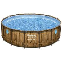 Каркасный бассейн Bestway Steel 56977 (549х122 см) с картриджным фильтром, лестницей и защитным тентом