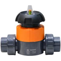 Мембранный вентиль d20 с маховиком, PN10 бар, PVC-U