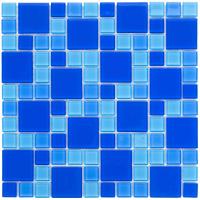 Мозаика для бассейна стеклянная Aquaviva Cristall Dark Blue DCM305 (23 мм - 48 мм) (УП.)
