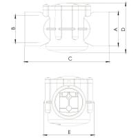 Обратный клапан Aquaviva 50/63 мм