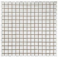 Мозаика стеклянная AquaViva YF-MSLM01 белая (УП.)
