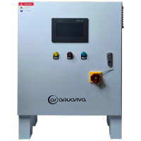 УФ установка Aquaviva AVMUV 145 , до 145м3, DN150, 3КВт, 6000h,Автоочист, UV дат. , t дат.,сенс.дисп