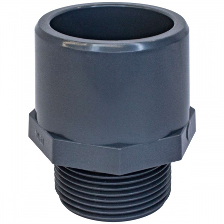 Двойной адаптер муфтовое/втулочное окончание НР d50x63x2" AQUAVIVA Двойной адаптер муфтовое/втулочное окончание НР d50x63x2" AQUAVIVA