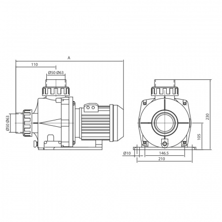 Насос Hayward HCP09101E KNG100 M.B(220В, 15.9м³/ч, 1лс)