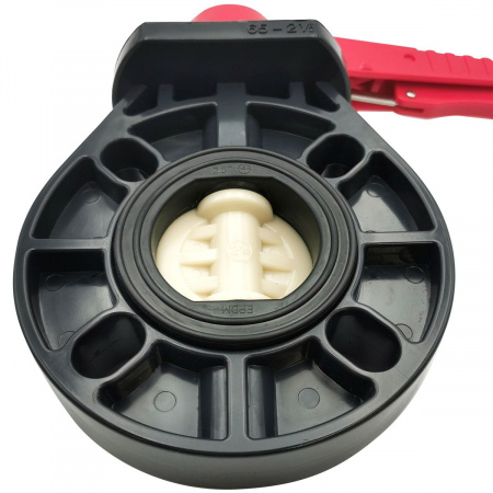 Дисковый поворотный затвор d160 с ручкой, уплотнение EPDM AQUAVIVA