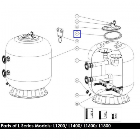 Смотровое окно для фильтра Aquaviva L1200-1800 (1161006)