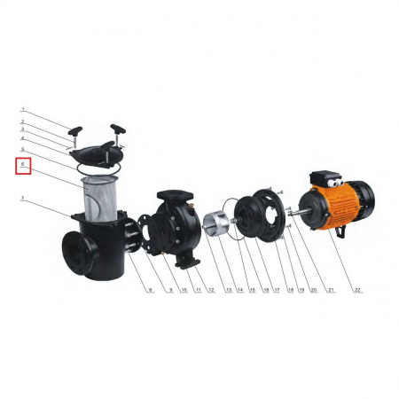 Корзинка префильтра насоса Aquaviva AVC-5.5-10T Корзинка префильтра насоса Aquaviva AVC-5.5-10T