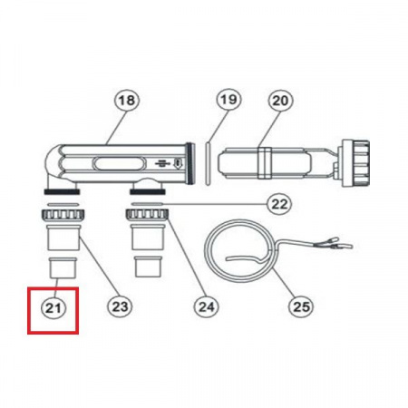 Соединительная муфта 1½" хлоратора Aquaviva SSC