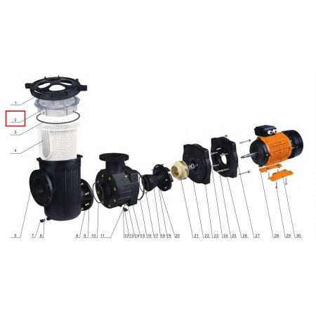 Прозрачная крышка префильтра насоса Aquaviva AVP серии Прозрачная крышка префильтра насоса Aquaviva AVP серии