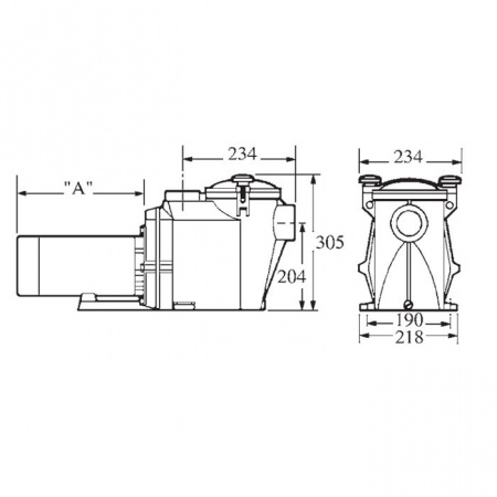 Насос Hayward RS3020VSTD RS II (220В, 25м³/ч, 2лс), с пер. скор.