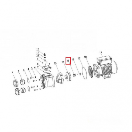 Сальник насоса Aquaviva SMP/XDA Сальник насоса Aquaviva SMP/XDA