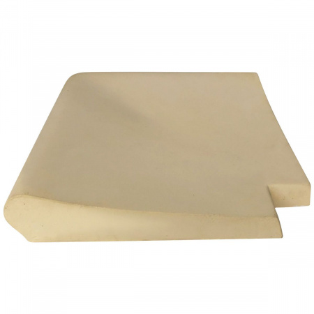 Внешний прямой угловой копинговый камень Carobbio Standard гладкий, 370x370 мм (песочный) Внешний прямой угловой копинговый камень Carobbio Standard гладкий, 370x370 мм (песочный)