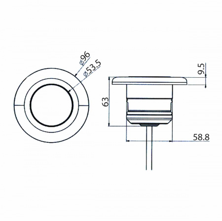 Прожектор светодиодный Aquaviva LED203 54LED (5Вт) RGB, стальной