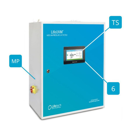 Ультрафиолетовая установка LIfetech Clear 315м3, DN300, 6kw, 8000h