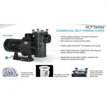 Насос Hayward HCP38303E KAP300 T1 IE3 (380В, 48м³/ч, 3лс)