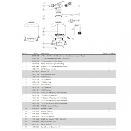 Фильтр Aquaviva V400 (6 м3/ч, D410)