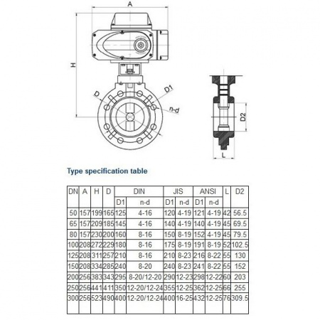Дисковый затвор Aquaviva d200/225 AC220В