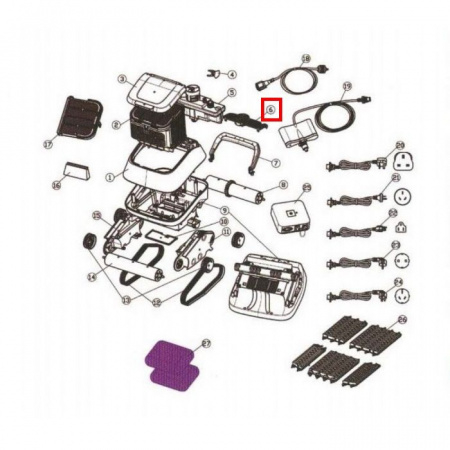 Крышка насоса Aquaviva (7310 Black Pearl) Крышка насоса Aquaviva (7310 Black Pearl)