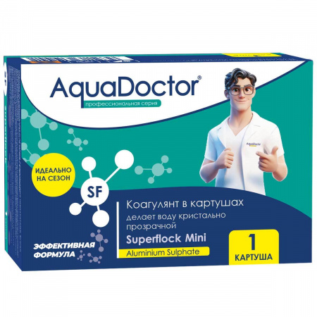 Коагулянт AquaDoctor Superflock Mini в картушах 1 шт