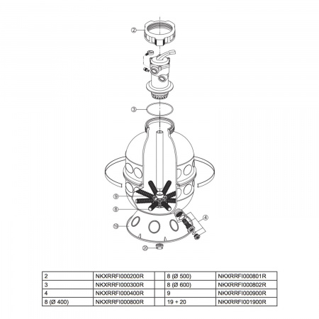 Фильтр Hayward PRO S160TIE (6 м3/ч, D400)