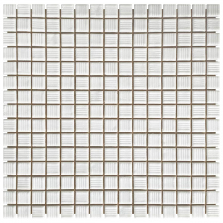 Мозаика стеклянная AquaViva YF-MSLM01 белая (УП.)