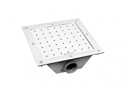 Плато аэромассажное квадратное 400х400 AISI304, лайнер Россия