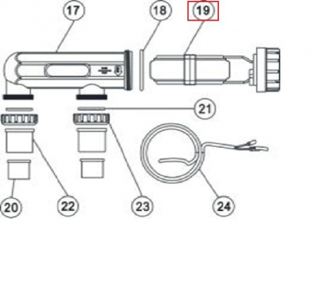 Ячейка хлоратора Aquaviva SSC50/25 (08050019)