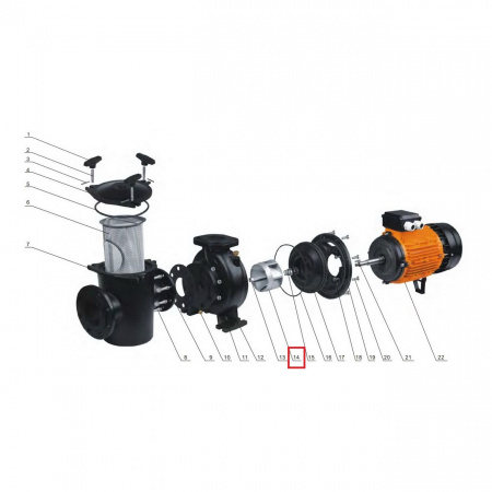 Крыльчатка насоса Aquaviva AVC-7.5T Крыльчатка насоса Aquaviva AVC-7.5T