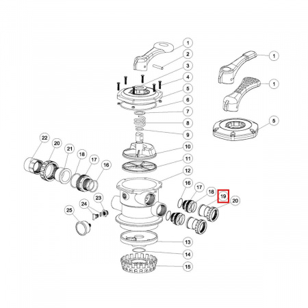 Муфта адаптер клапана MPV-01 1.5"