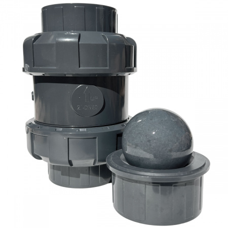 Обратный клапан шаровый d75 уплотнение EPDM AQUAVIVA, Россия